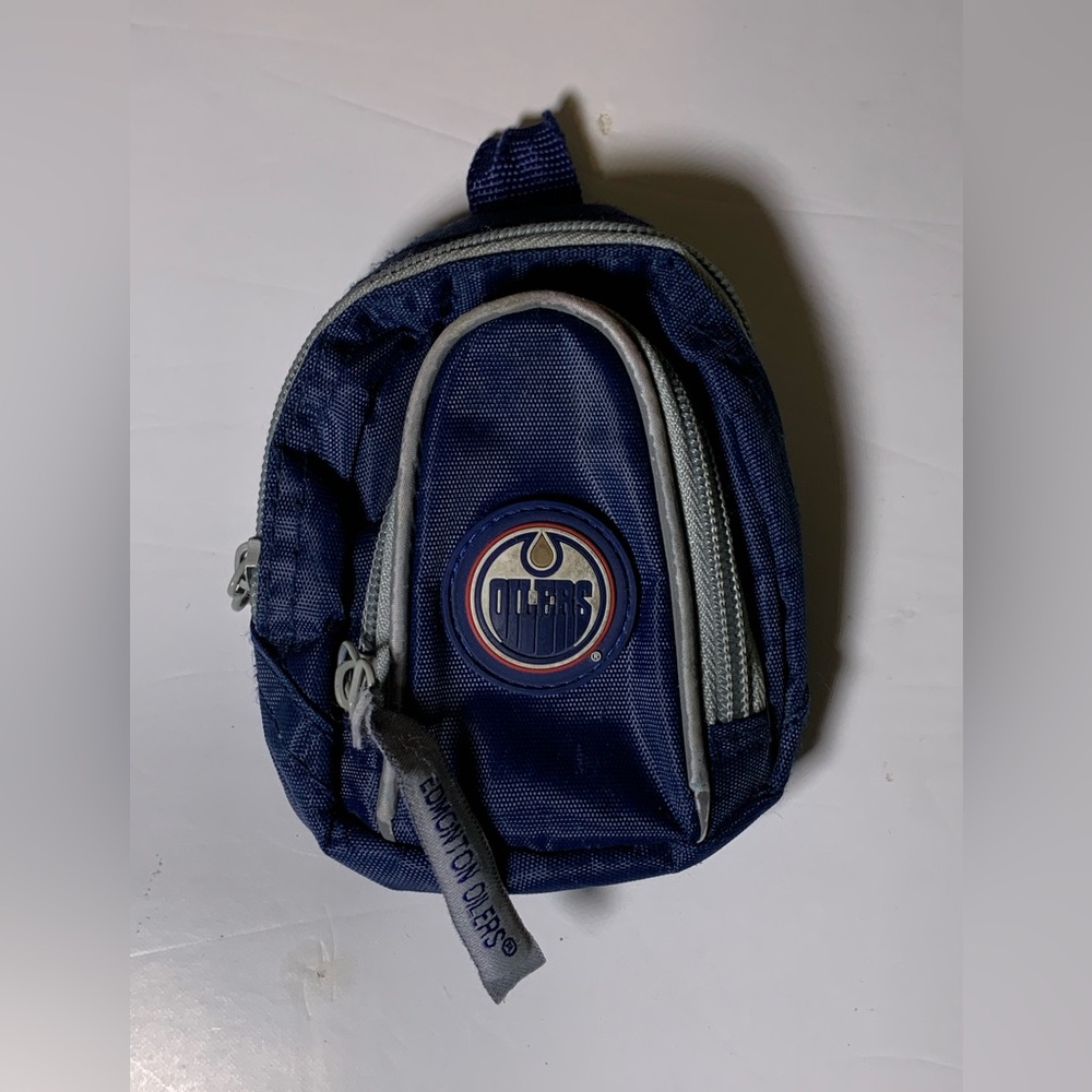 Vintage Edmonton oilers Blue Mini Backpack